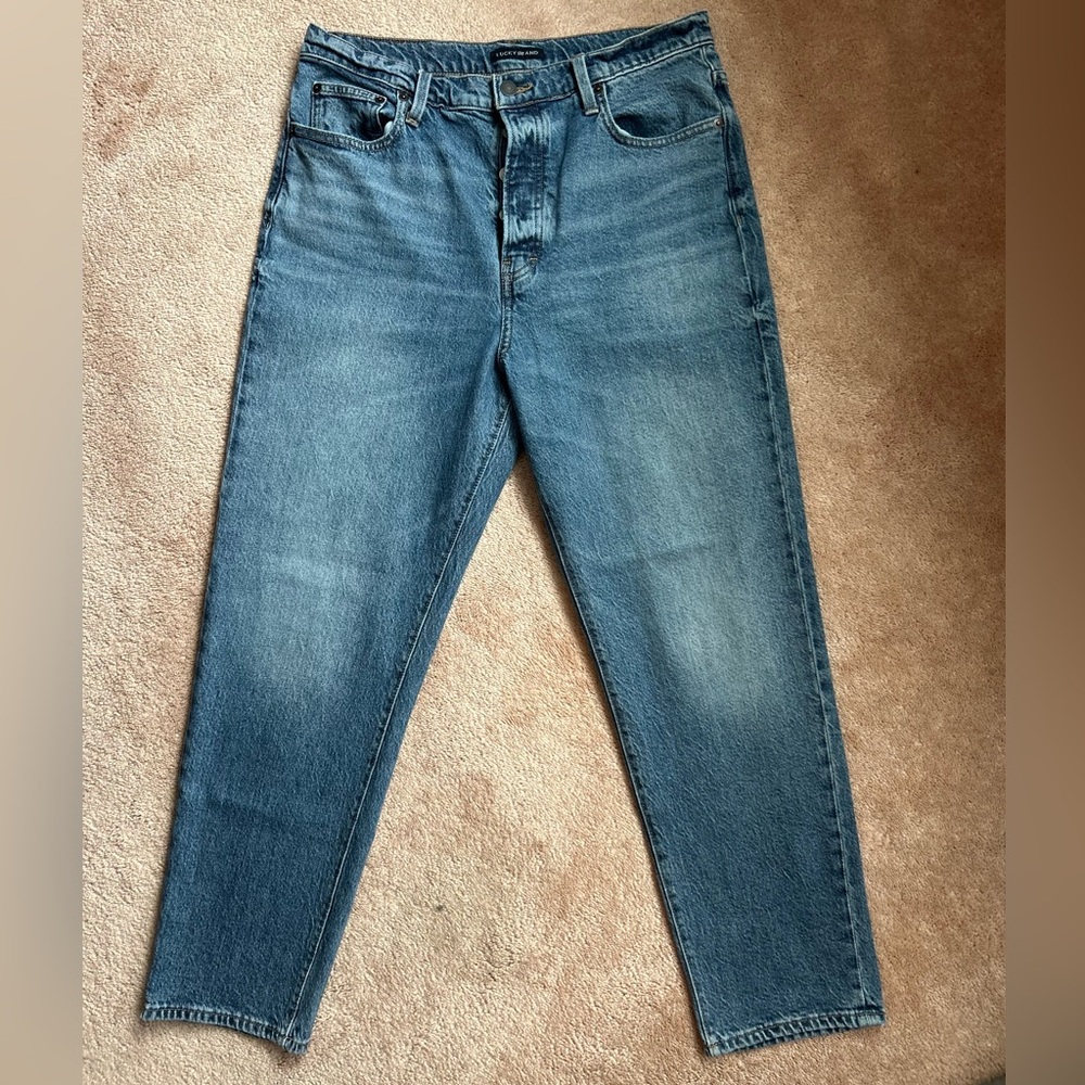 LUCKY BRAND High Rise Mom Jean Drew 12/31 A